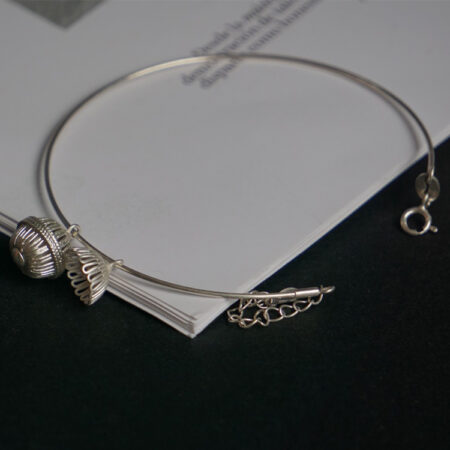 Exquisite Handcrafted S990 Sterling Silver Bangle: Versatile, Minimalist Style Charm Bracelet, Perfect for Any Occasion's Gifts