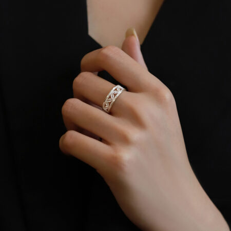 Heritage Silver Filigree Original Ring: Artisanal, Unique Design, Luxury, Ideal for Romantic Gestures, Women's Statement Piece