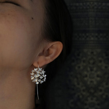 "Radiant Bloom" 3D Floral Earrings shine like fireworks or a guiding light