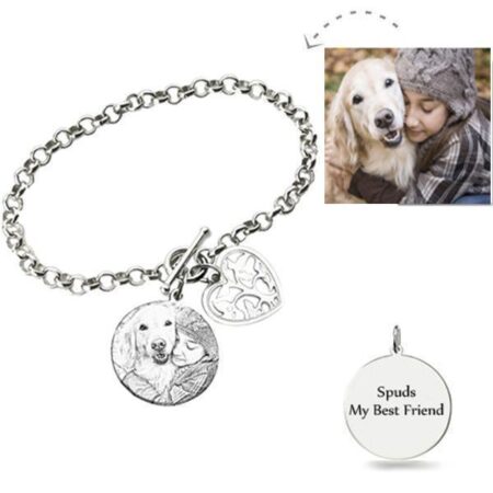 Personalized Photo Engraved Bracelet