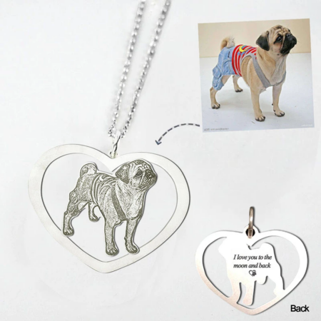 Heart Shape Customizable Memorial Photo Necklace