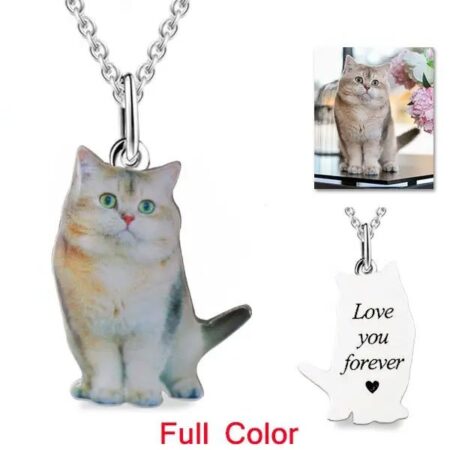 Personalized Pet Photo Necklace With Full Color Printing
