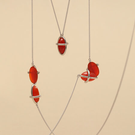 Eternal Bond: Transformable Magnetic Agate Couple Necklace