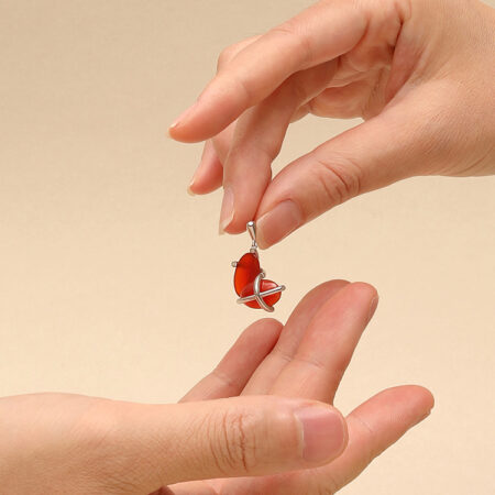 Versatile Elegance: Transformable Red Bean Agate Earrings